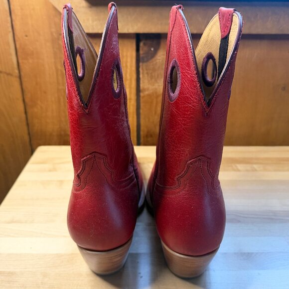 Black Star Matador Leather Boots (Red / Size 10 — Like New) - Picture 7 of 16